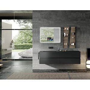 Mosmile Modern Rectangle LED Illuminated Anti-fog TV Bathroom Mirror