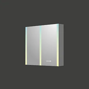 Mosmile Modern Illuminated LED Lights Bathroom Mirror Cabinet