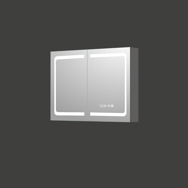 Mosmile Modern LED Lighting Frameless Bathroom Mirror Cabinet