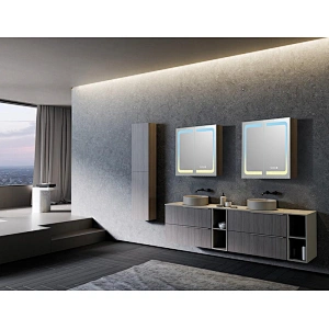 Mosmile Wall Hanging LED Dimming Bathroom Mirror Cabinet