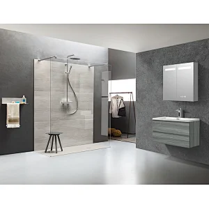 Mosmile Modern Illuminated LED Bathroom Mirror Cabinet
