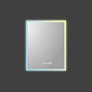 Mosmile Hotel Illuminated LED Light Rectangle Dimming Bathroom Mirror