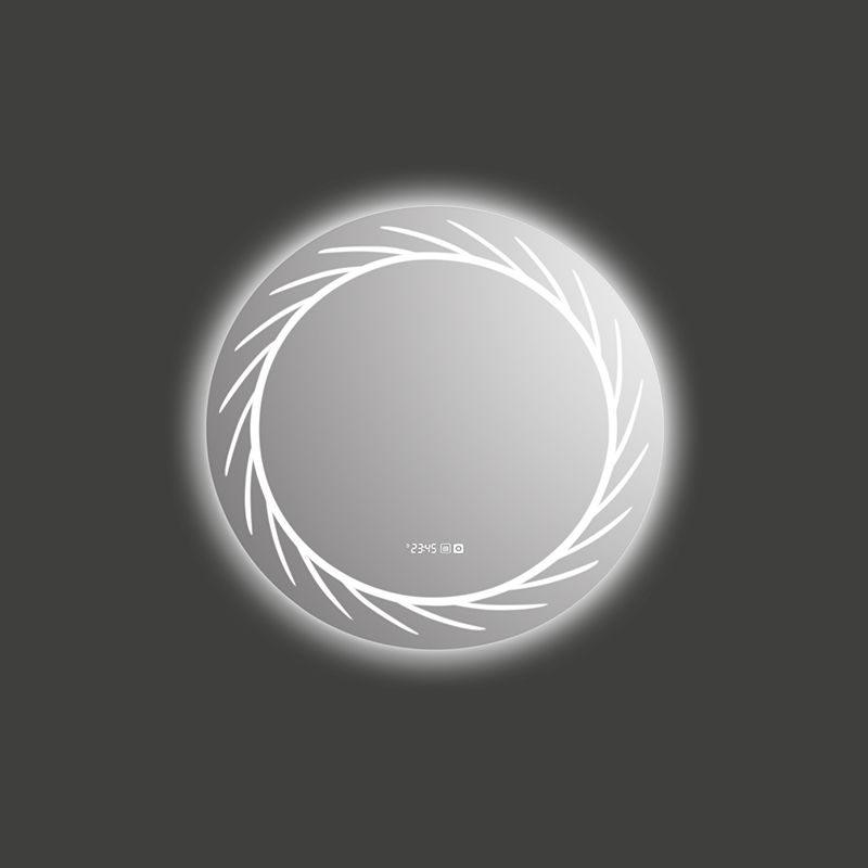 Mosmile Round Illuminated Frameless Fog Resistant Bathroom Mirror