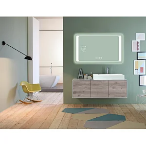 Mosmile Elegant Hotel Defogging Bluetooth LED Bathroom Mirror