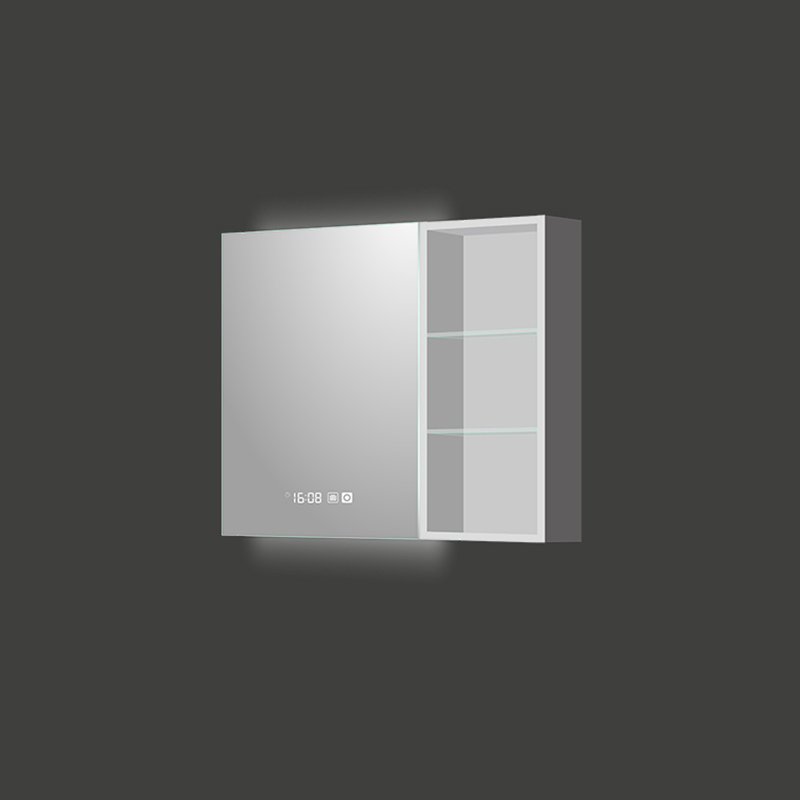 Mosmile Wall LED Backlit Bathroom Mirror Cabinet with Shelf