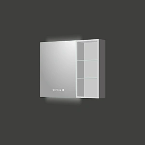 Mosmile Wall LED Backlit Bathroom Mirror Cabinet with Shelf