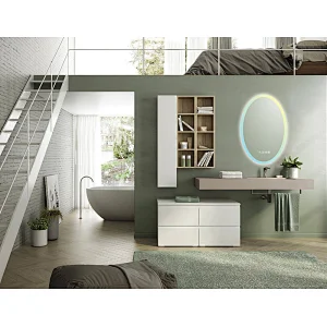 Mosmile LED Illuminated Light  Anti-fog Oval Bathroom Mirror