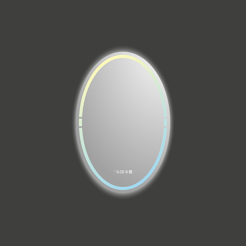 Mosmile Hotel Illuminated Dimming LED Oval Bathroom Mirror