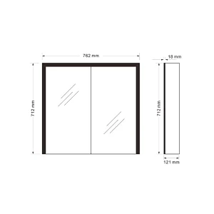 Mosmile Cheap Wall Hanging LED Rectangle Bathroom Mirror Cabinet