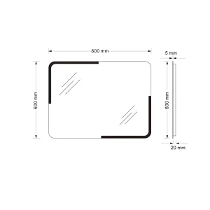 Mosmile Best Defogging Framed LED Light Bathroom Mirror