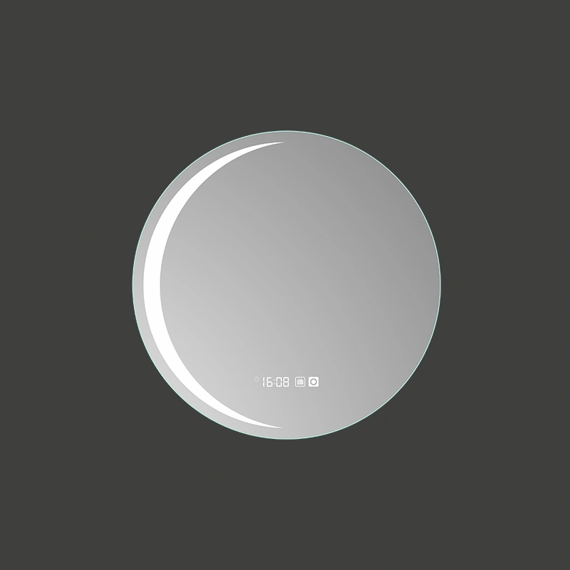 Mosmile Wall Frameless Round Demister LED Light Bathroom Mirror