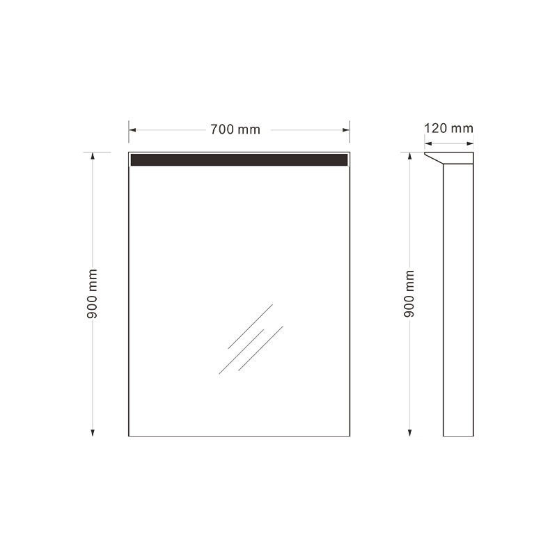 Mosmile Best Illuminated LED Bathroom Mirror Cabinet