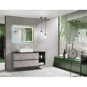 Mosmile Hotel Rectangle Illuminated Dimming LED Bathroom Mirror