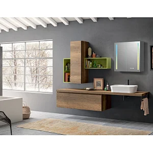 Mosmile Elegant Wall Anti-fog LED Bathroom Mirror Cabinet