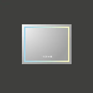 Mosmile Wall Frameless Rectangle Demister LED Light Bathroom Mirror