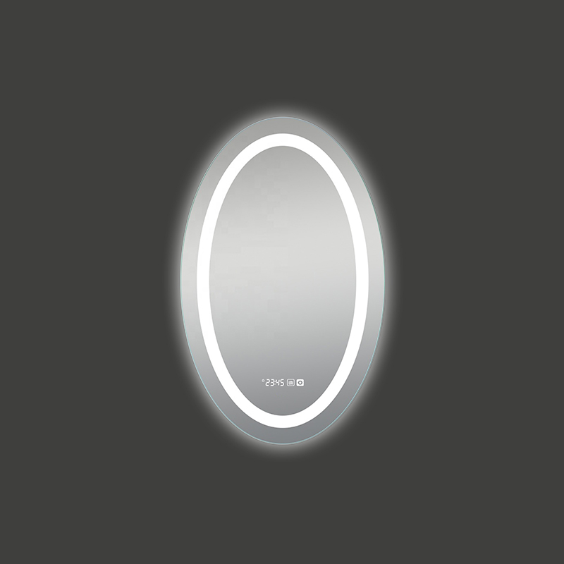 Mosmile Illuminated  Wall Anti-fog LED Oval Bathroom Mirror