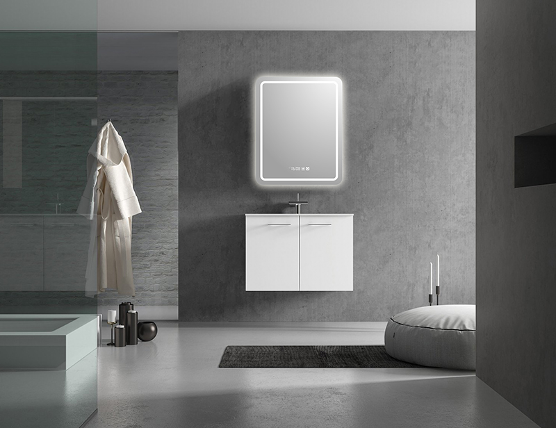 Mosmile Wall Hanging LED Anti-fog Bathroom Mirrors with Lights