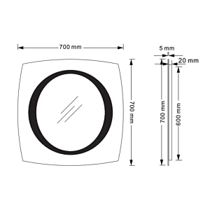 Mosmile Hotel Wall Frameless LED Backlit Bathroom Mirror