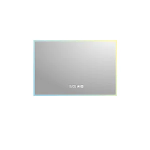 Mosmile Dimming Framed Rectangle Anti-fog Touch LED Bathroom Mirror
