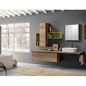 Mosmile Wooden Bathroom Mirror Cabinet without Light