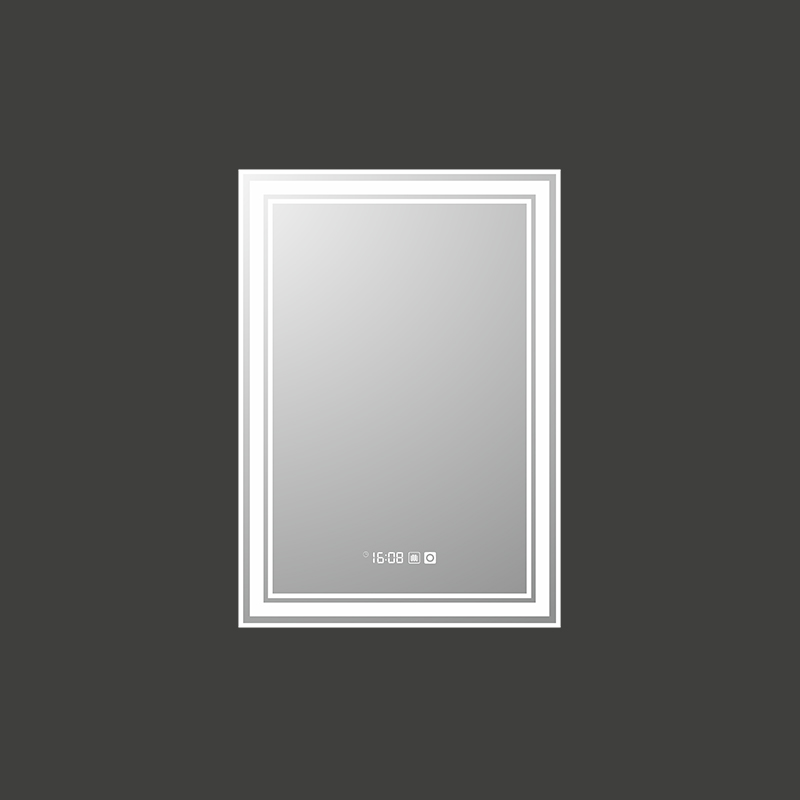 Mosmile Hotel Rectangle Wall Hanging LED Light Bathroom Mirror