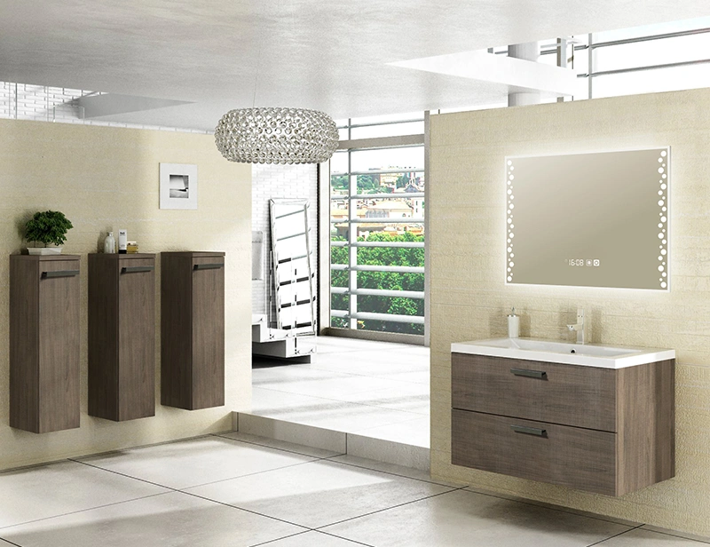 Mosmile Elegant Home Rectangle Defogging Wall LED Bathroom Mirror