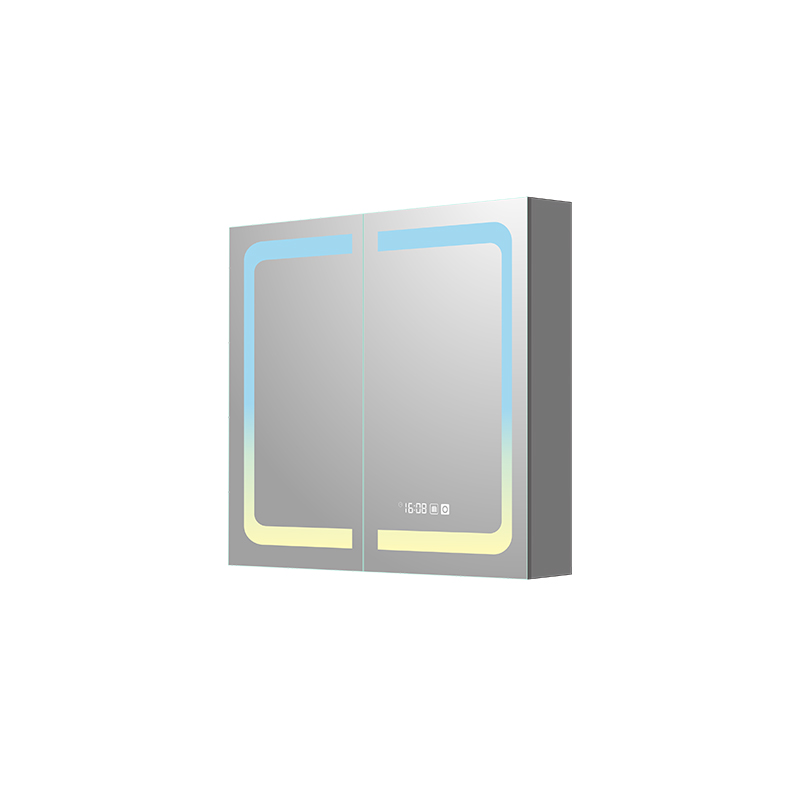 Mosmile Wall Hanging LED Dimming Bathroom Mirror Cabinet