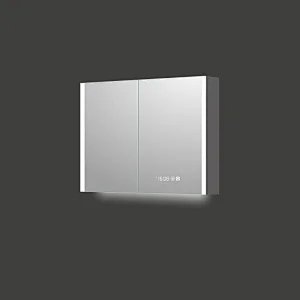 Mosmile Framless Wall Hang LED Bathroom Mirror Cabinet