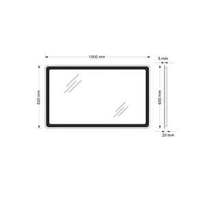 Mosmile Contemporary Wall Touch Screen LED Light Bathroom Mirror