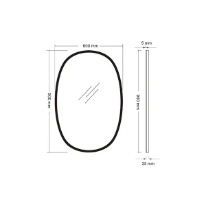 Mosmile Elegant Design Defogging Wall LED Bathroom Mirror