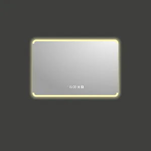Mosmile Contemporary Wall Touch Anti-fog Bathroom Mirror with LED Light
