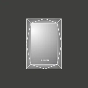 Mosmile Hotel Wall Time Display Anti-fog LED Bathroom Mirror