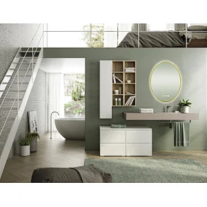 Mosmile Anti-fog Framed Oval LED Backlit Bathroom Mirror