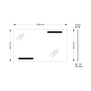 Mosmile Anti-fog Illuminated Light LED Bathroom Mirror