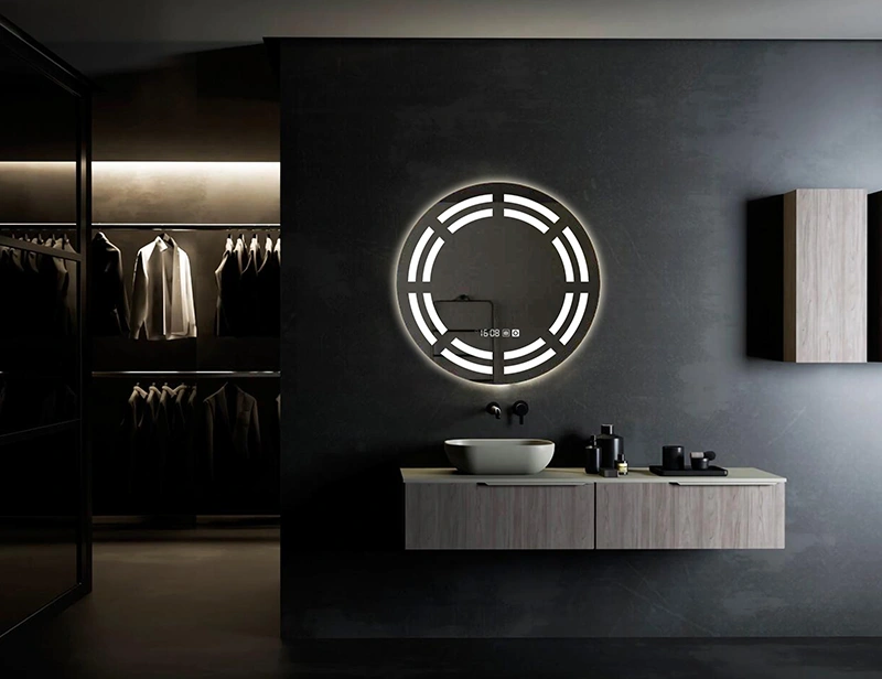 Mosmile Elegant Design Defogging Round Wall LED Bathroom Mirror