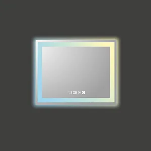 Mosmile Hotel Rectangle Illuminated Dimming LED Bathroom Mirror