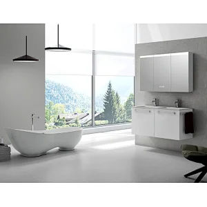 Mosmile Wall Hanging Light LED Bathroom Mirror Cabinet