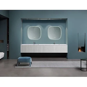 Mosmile Anti-fog Frameless Bathroom Mirror with LED