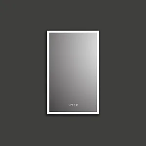 Mosmile Rectangle Defogging Plastic Framed LED Bathroom Mirror