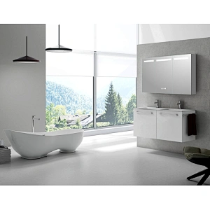 Mosmile Cheap Aluminium LED Light Bathroom Mirror Cabinet