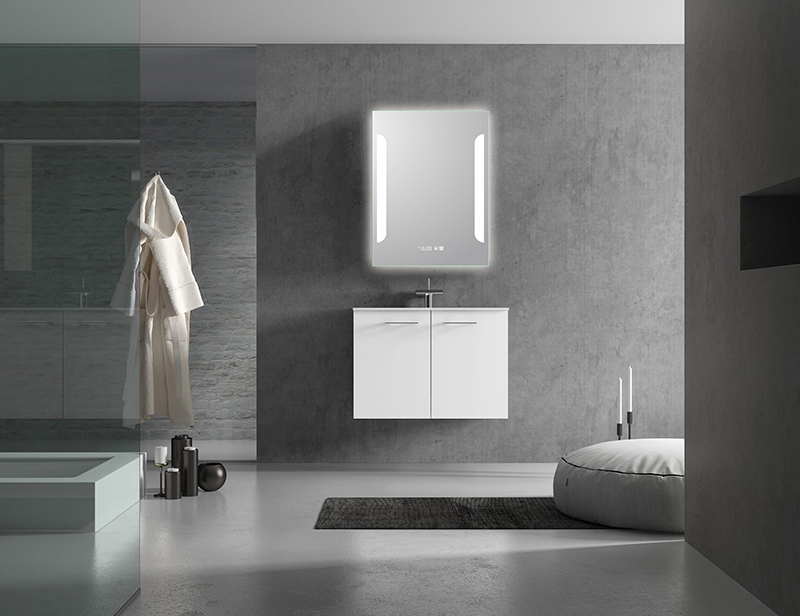 Mosmile Wall Rectangle Hotel LED Lights Defogging Bathroom Mirror