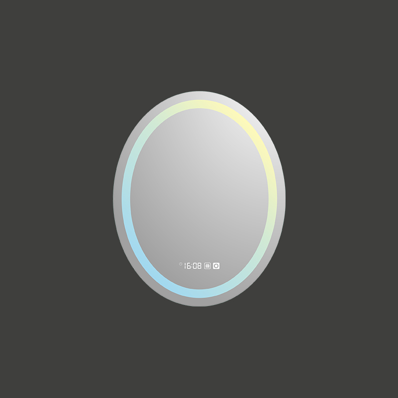 Mosmile Hotel Defogging Oval LED Backlit Bathroom Mirror