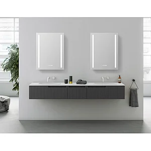 Mosmile Wall LED Aluminium Bathroom Mirror Cabinet