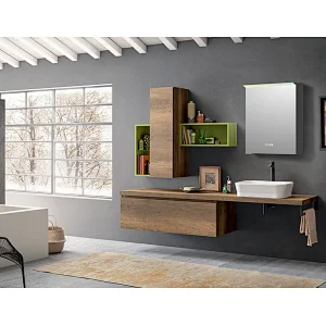 Mosmile Dimming Lighting Panel LED Bathroom Mirror Cabinet