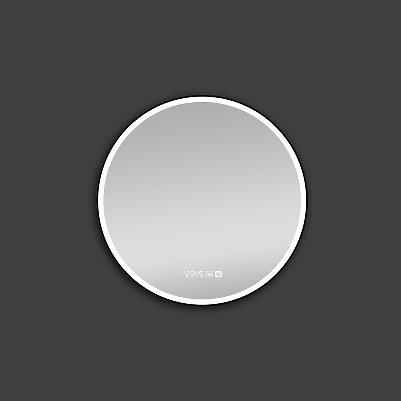 Mosmile Anti-fog Round Illuminated Framed LED Bathroom Mirror