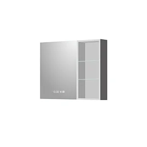 Mosmile Wall LED Backlit Bathroom Mirror Cabinet with Shelf