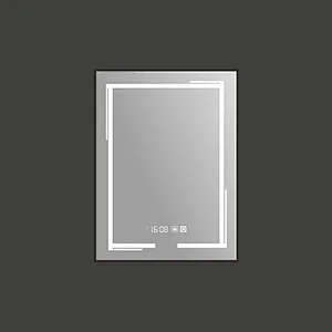 Mosmile Rectangle LED Anti-fog Plastic Framed Bathroom Mirror