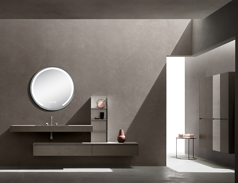 Mosmile Round Framed Anti-fog LED Illuminated Bathroom Mirror