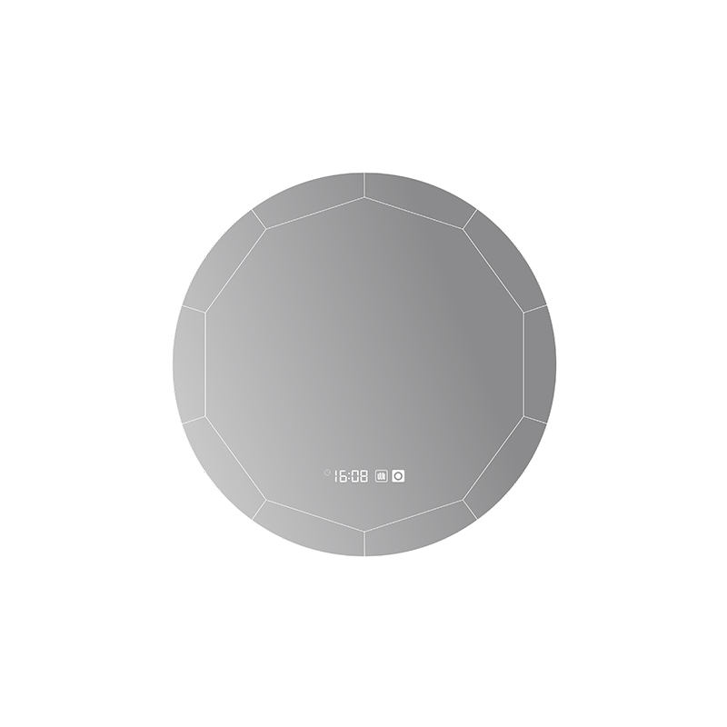 Mosmile Hotel Frameless Round Anti-fog LED Bathroom Mirror