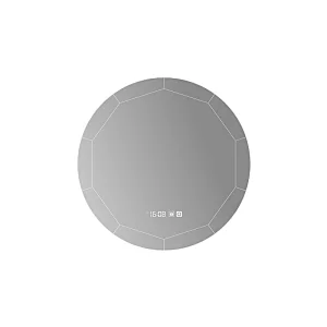 Mosmile Hotel Frameless Round Anti-fog LED Bathroom Mirror